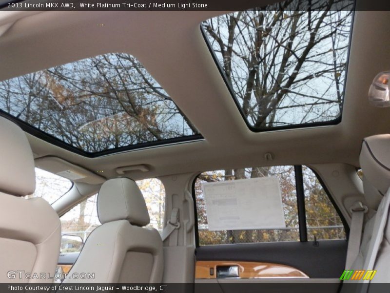 White Platinum Tri-Coat / Medium Light Stone 2013 Lincoln MKX AWD
