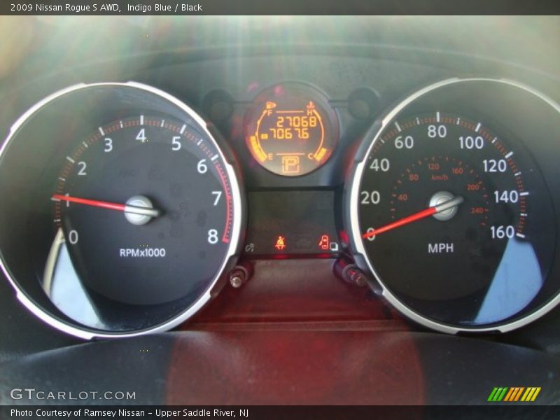 Indigo Blue / Black 2009 Nissan Rogue S AWD