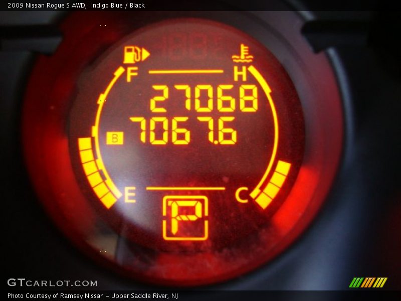 Indigo Blue / Black 2009 Nissan Rogue S AWD
