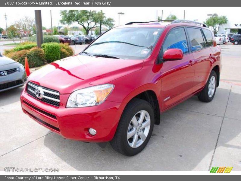 Barcelona Red Pearl / Ash Gray 2007 Toyota RAV4 Limited