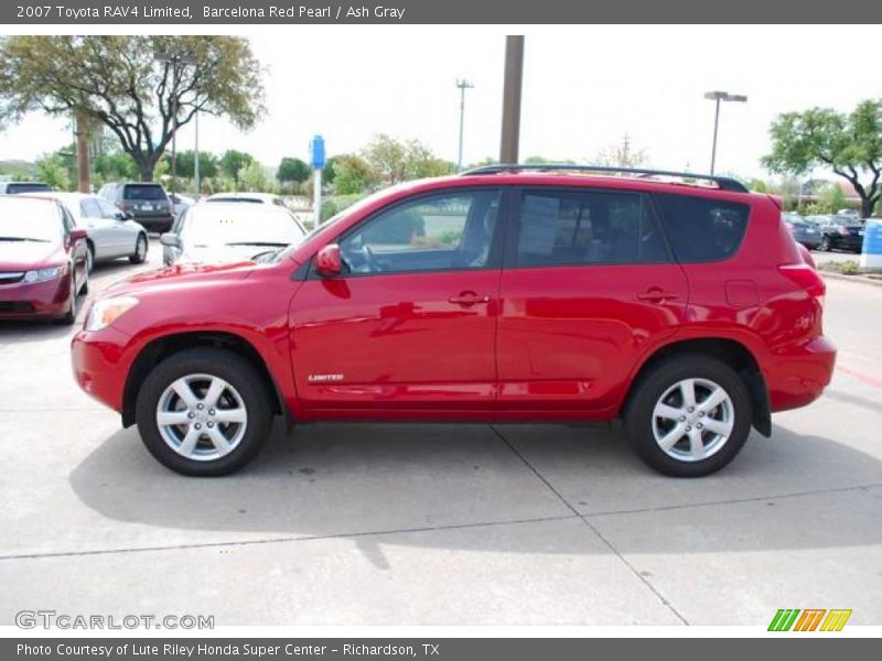 Barcelona Red Pearl / Ash Gray 2007 Toyota RAV4 Limited