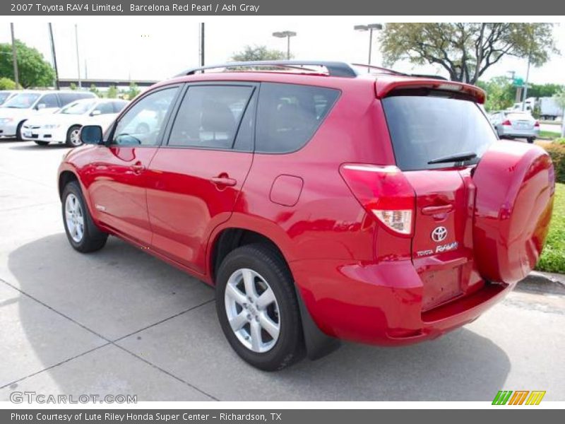 Barcelona Red Pearl / Ash Gray 2007 Toyota RAV4 Limited