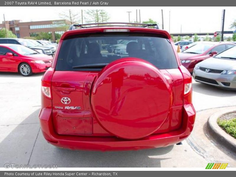 Barcelona Red Pearl / Ash Gray 2007 Toyota RAV4 Limited