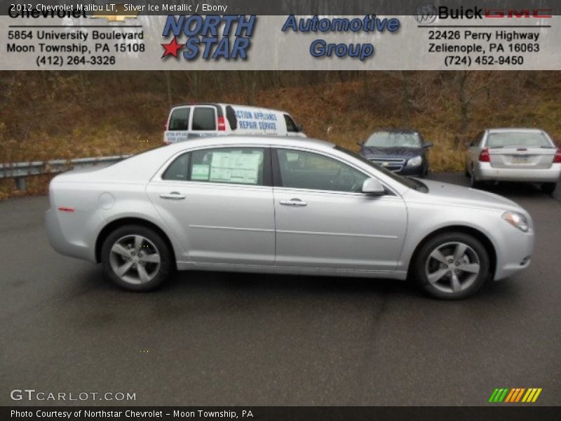 Silver Ice Metallic / Ebony 2012 Chevrolet Malibu LT