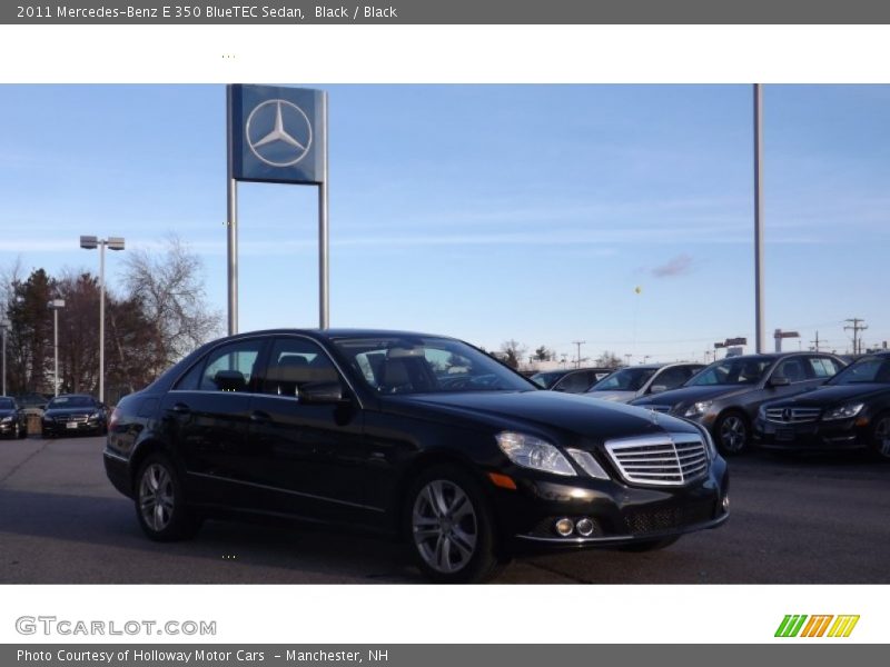 Black / Black 2011 Mercedes-Benz E 350 BlueTEC Sedan