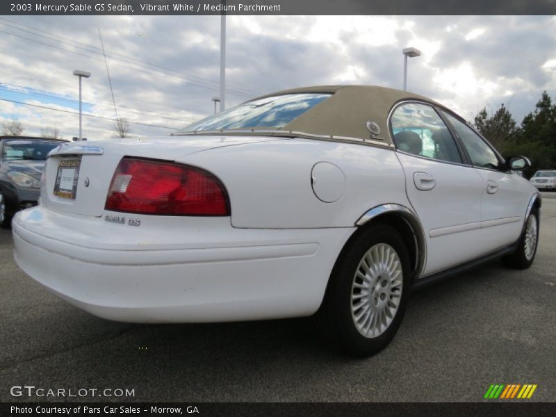 Vibrant White / Medium Parchment 2003 Mercury Sable GS Sedan