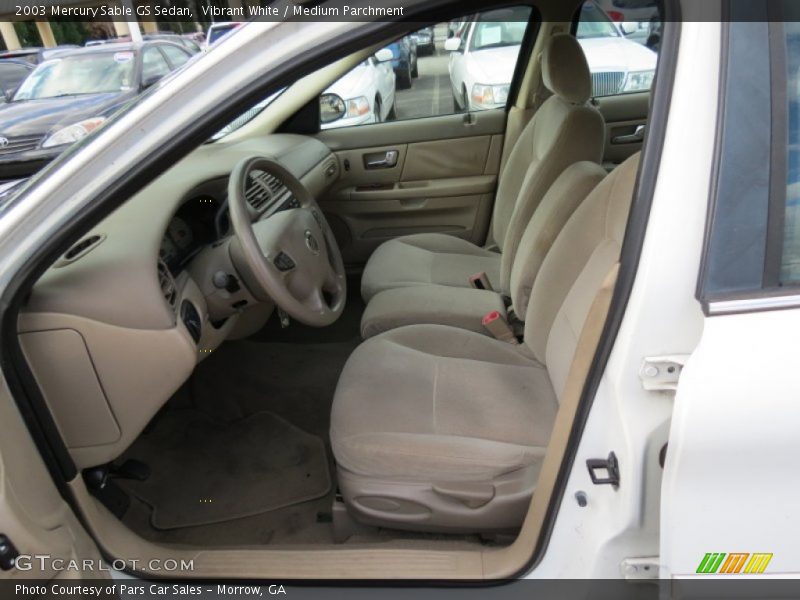 Vibrant White / Medium Parchment 2003 Mercury Sable GS Sedan