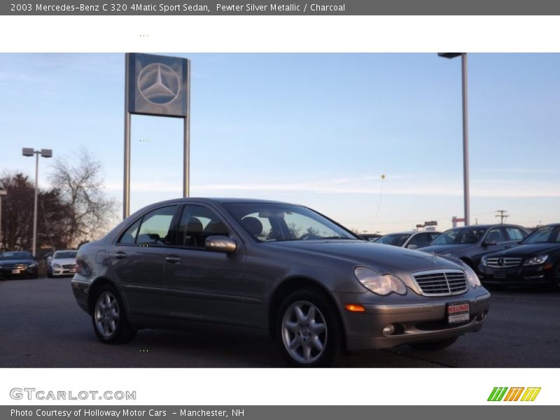Pewter Silver Metallic / Charcoal 2003 Mercedes-Benz C 320 4Matic Sport Sedan