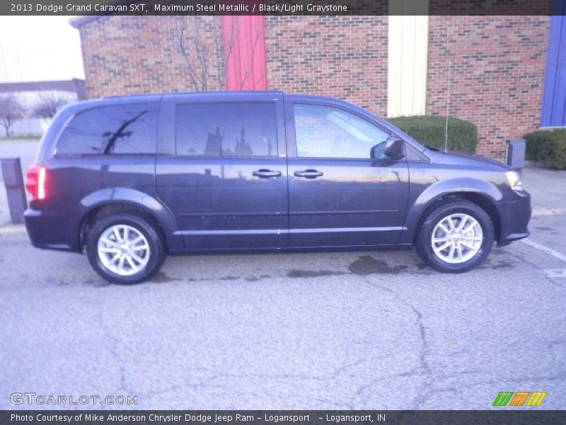Maximum Steel Metallic / Black/Light Graystone 2013 Dodge Grand Caravan SXT