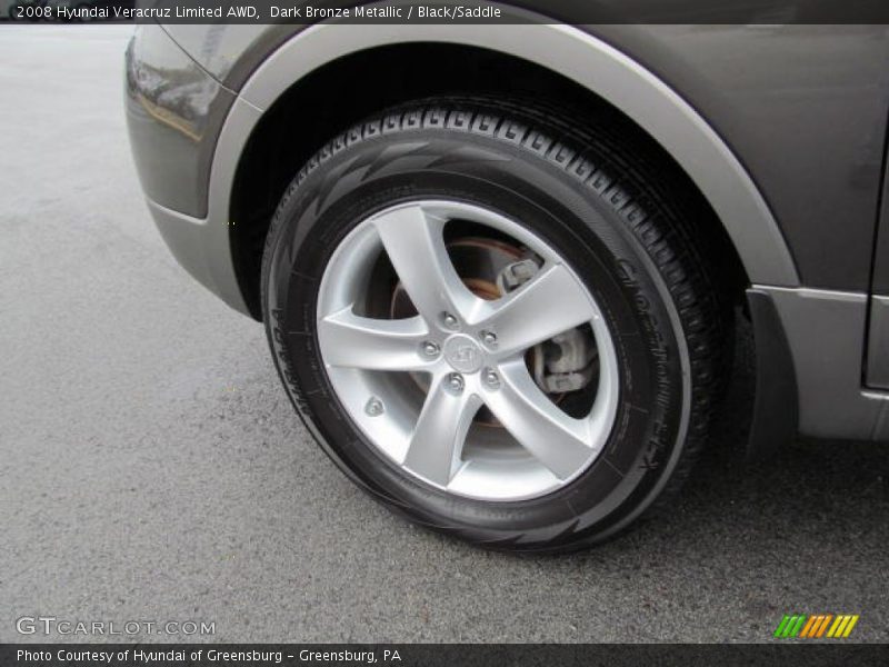 Dark Bronze Metallic / Black/Saddle 2008 Hyundai Veracruz Limited AWD