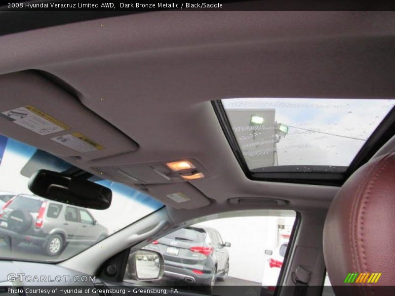 Dark Bronze Metallic / Black/Saddle 2008 Hyundai Veracruz Limited AWD