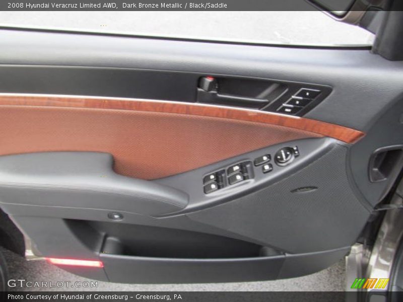 Dark Bronze Metallic / Black/Saddle 2008 Hyundai Veracruz Limited AWD