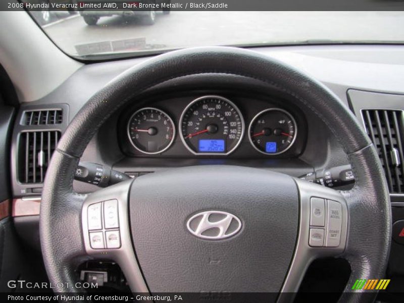 Dark Bronze Metallic / Black/Saddle 2008 Hyundai Veracruz Limited AWD