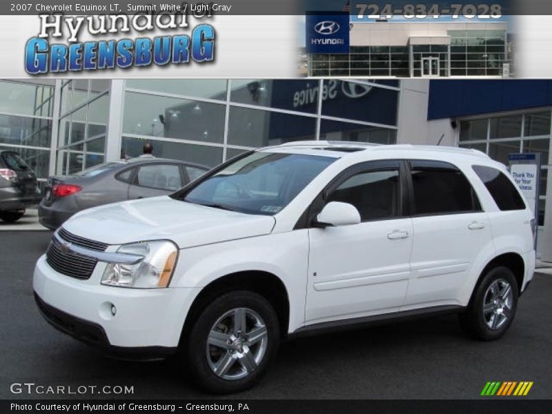 Summit White / Light Gray 2007 Chevrolet Equinox LT