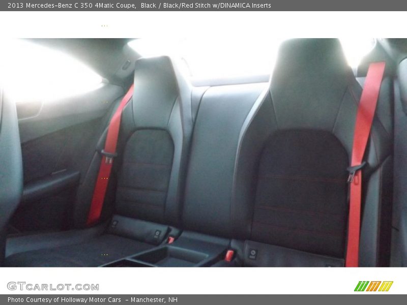 Black / Black/Red Stitch w/DINAMICA Inserts 2013 Mercedes-Benz C 350 4Matic Coupe