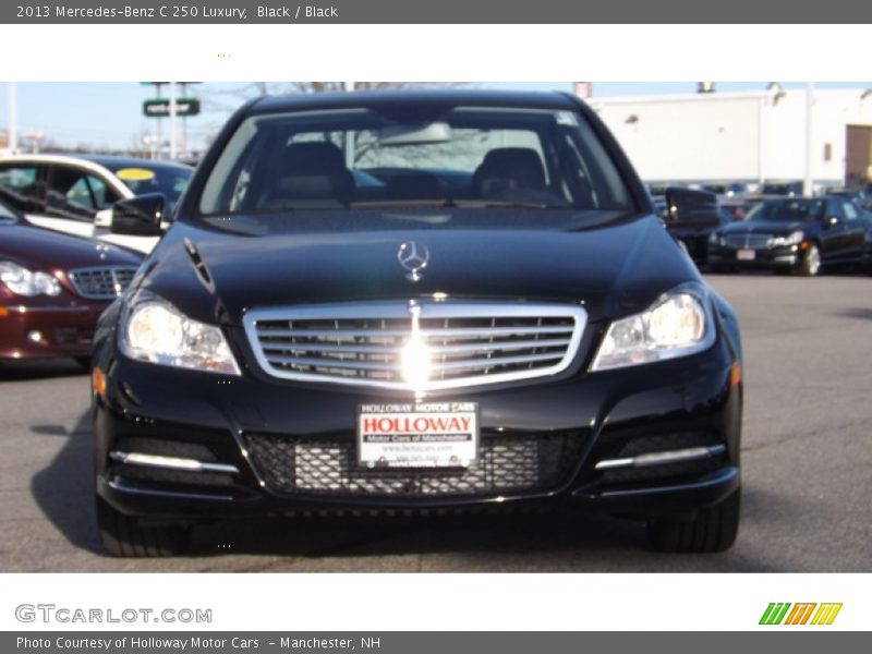 Black / Black 2013 Mercedes-Benz C 250 Luxury