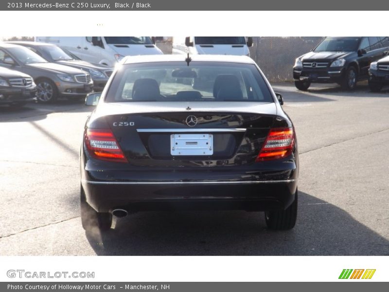 Black / Black 2013 Mercedes-Benz C 250 Luxury