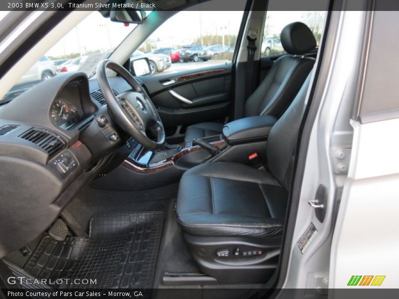 Titanium Silver Metallic / Black 2003 BMW X5 3.0i