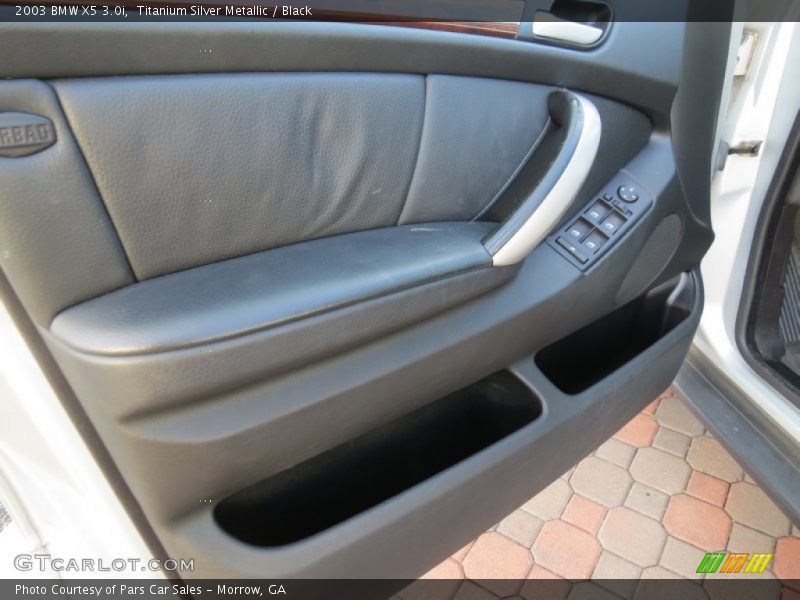Titanium Silver Metallic / Black 2003 BMW X5 3.0i