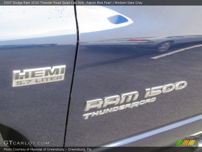 Patriot Blue Pearl / Medium Slate Gray 2007 Dodge Ram 1500 Thunder Road Quad Cab 4x4