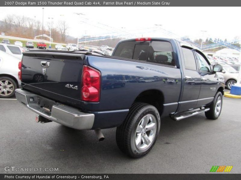 Patriot Blue Pearl / Medium Slate Gray 2007 Dodge Ram 1500 Thunder Road Quad Cab 4x4