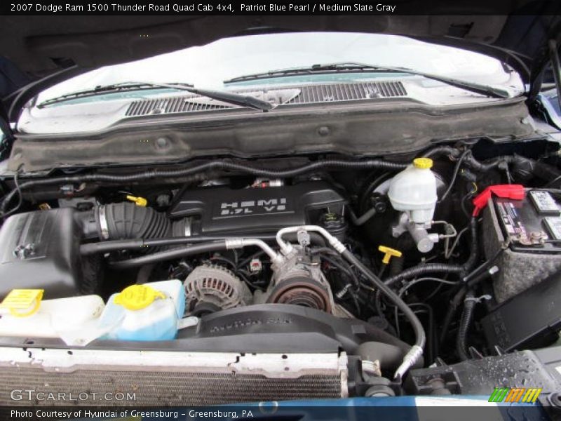 Patriot Blue Pearl / Medium Slate Gray 2007 Dodge Ram 1500 Thunder Road Quad Cab 4x4