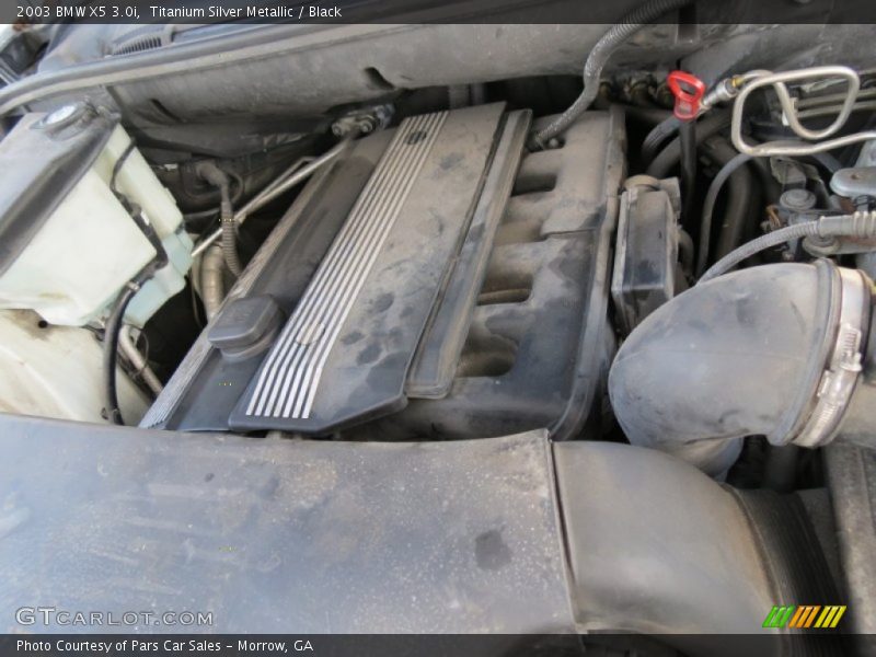 Titanium Silver Metallic / Black 2003 BMW X5 3.0i