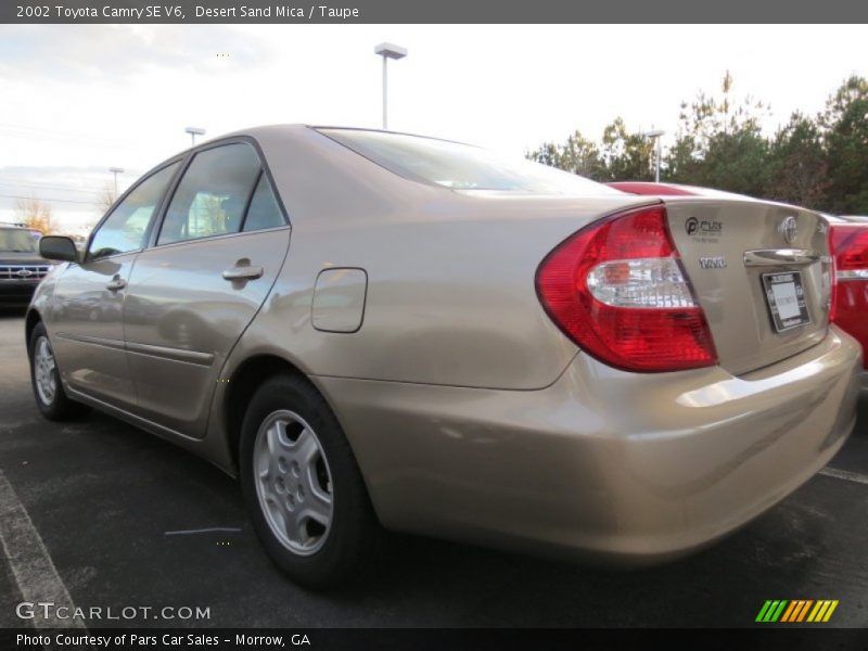 Desert Sand Mica / Taupe 2002 Toyota Camry SE V6