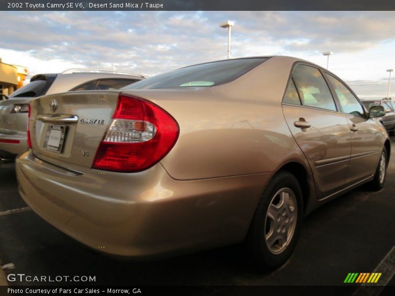 Desert Sand Mica / Taupe 2002 Toyota Camry SE V6