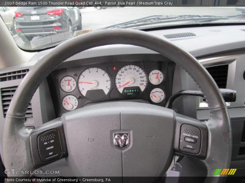 Patriot Blue Pearl / Medium Slate Gray 2007 Dodge Ram 1500 Thunder Road Quad Cab 4x4