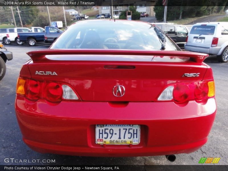 Milano Red / Titanium 2004 Acura RSX Sports Coupe