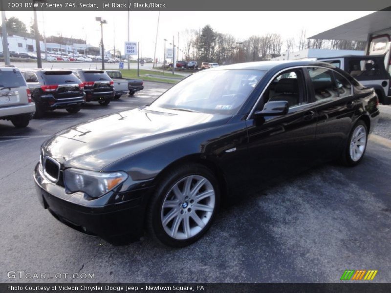 Jet Black / Black/Black 2003 BMW 7 Series 745i Sedan