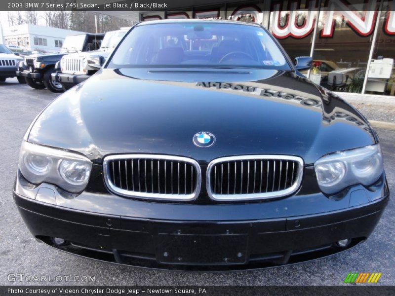 Jet Black / Black/Black 2003 BMW 7 Series 745i Sedan