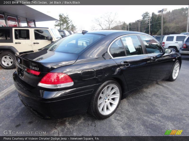 Jet Black / Black/Black 2003 BMW 7 Series 745i Sedan