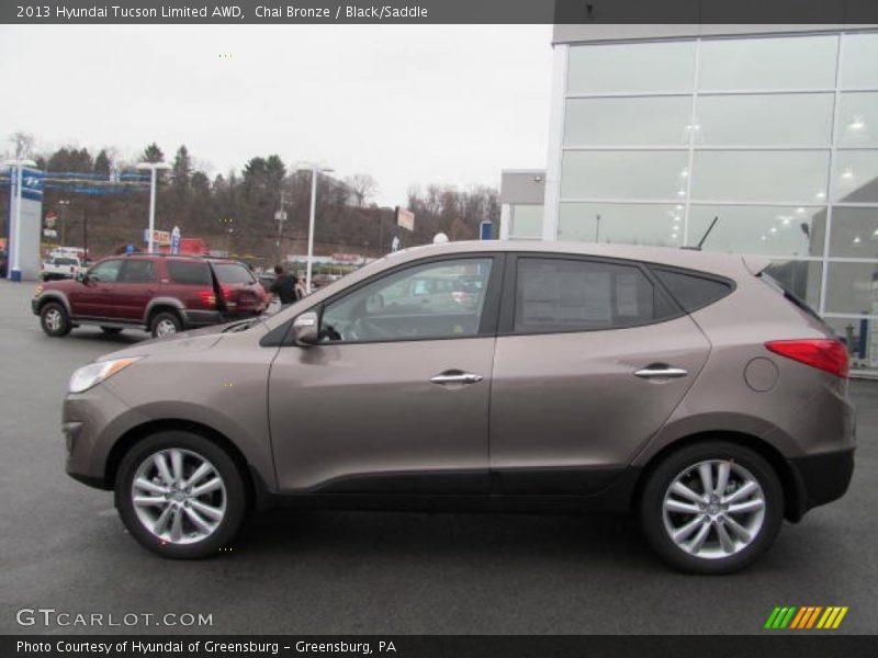 Chai Bronze / Black/Saddle 2013 Hyundai Tucson Limited AWD