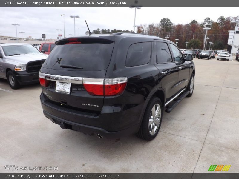 Brilliant Black Crystal Pearl / Black/Tan 2013 Dodge Durango Citadel