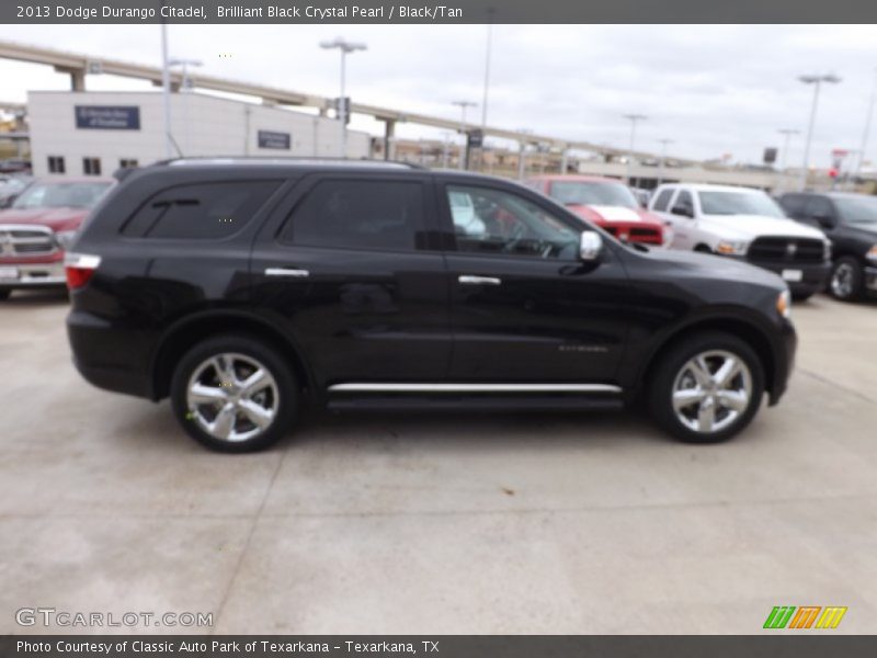 Brilliant Black Crystal Pearl / Black/Tan 2013 Dodge Durango Citadel
