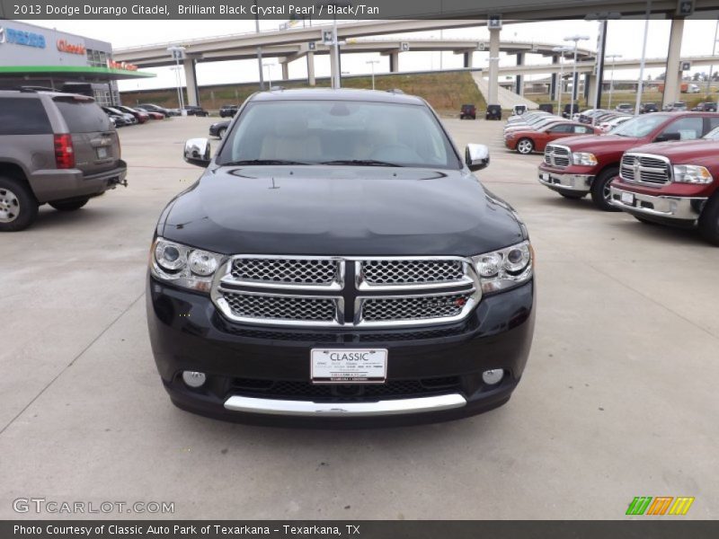 Brilliant Black Crystal Pearl / Black/Tan 2013 Dodge Durango Citadel