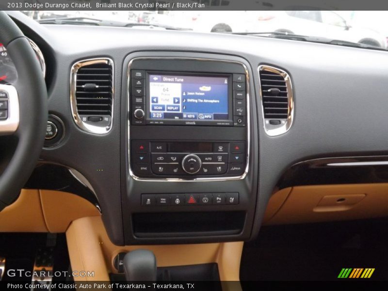 Brilliant Black Crystal Pearl / Black/Tan 2013 Dodge Durango Citadel