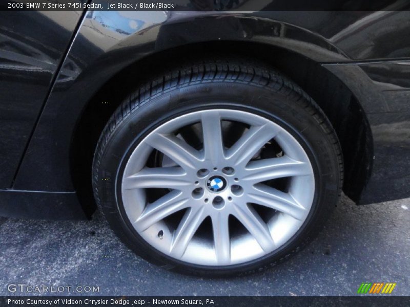 Jet Black / Black/Black 2003 BMW 7 Series 745i Sedan
