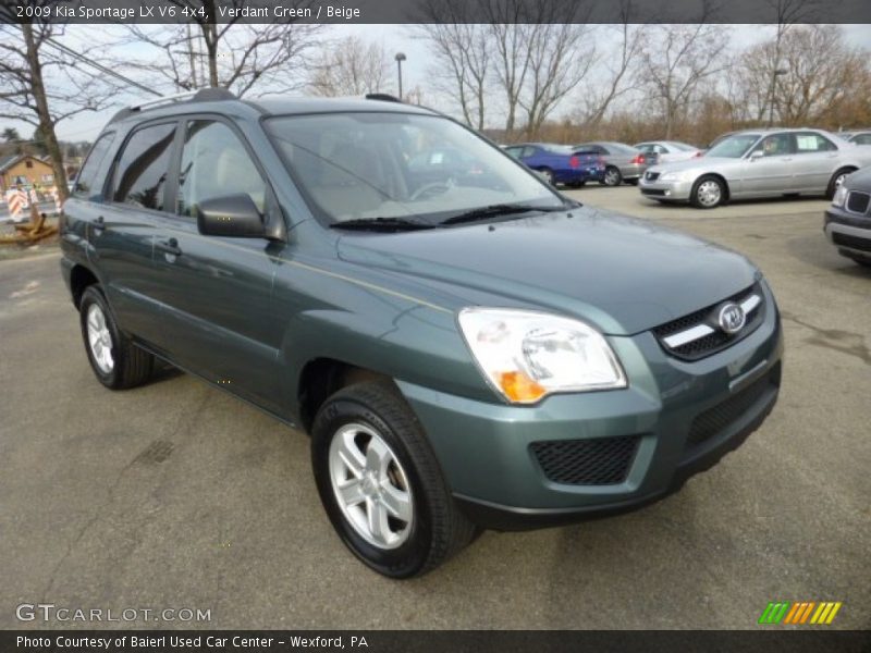 Verdant Green / Beige 2009 Kia Sportage LX V6 4x4