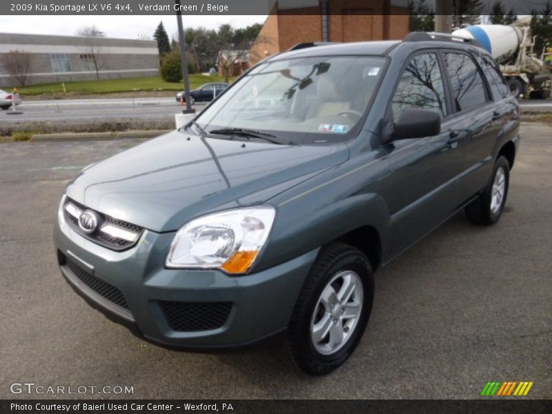 Verdant Green / Beige 2009 Kia Sportage LX V6 4x4