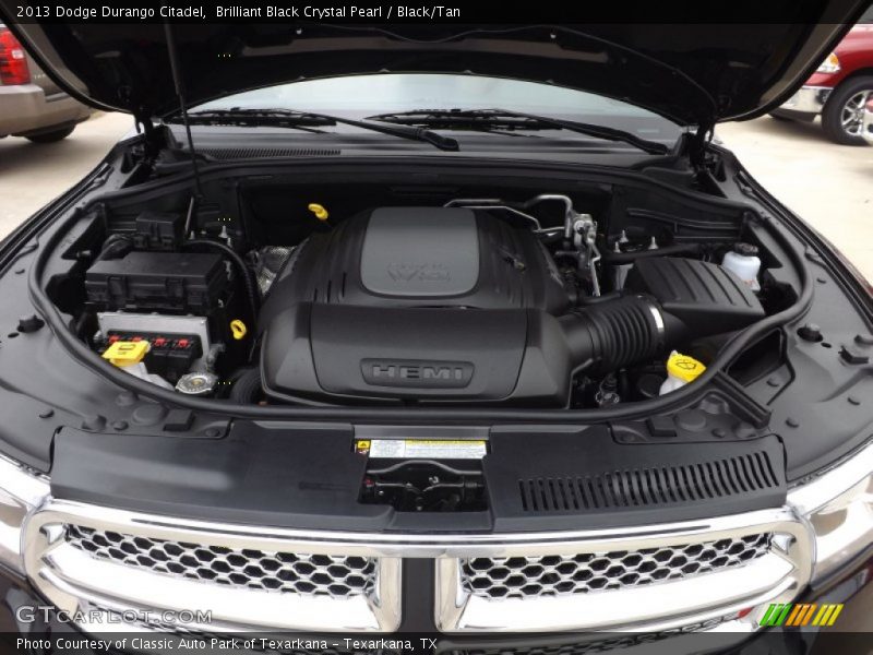 Brilliant Black Crystal Pearl / Black/Tan 2013 Dodge Durango Citadel