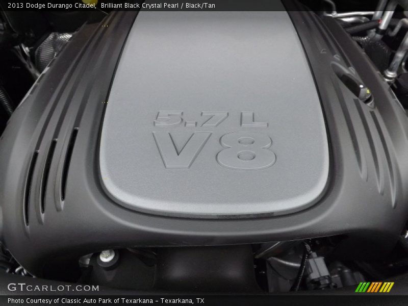 Brilliant Black Crystal Pearl / Black/Tan 2013 Dodge Durango Citadel