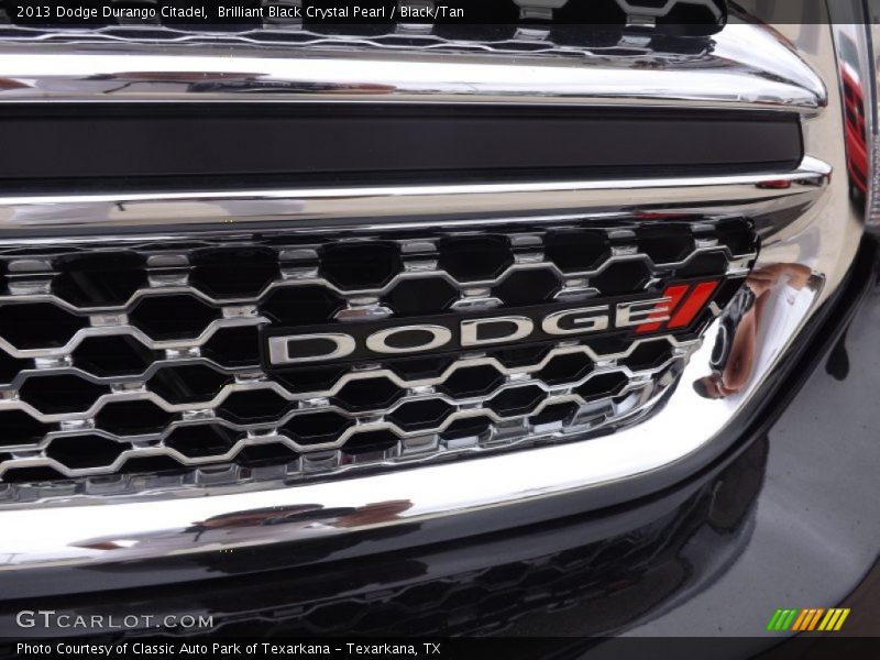 Brilliant Black Crystal Pearl / Black/Tan 2013 Dodge Durango Citadel