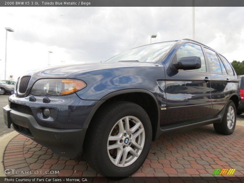 Toledo Blue Metallic / Beige 2006 BMW X5 3.0i