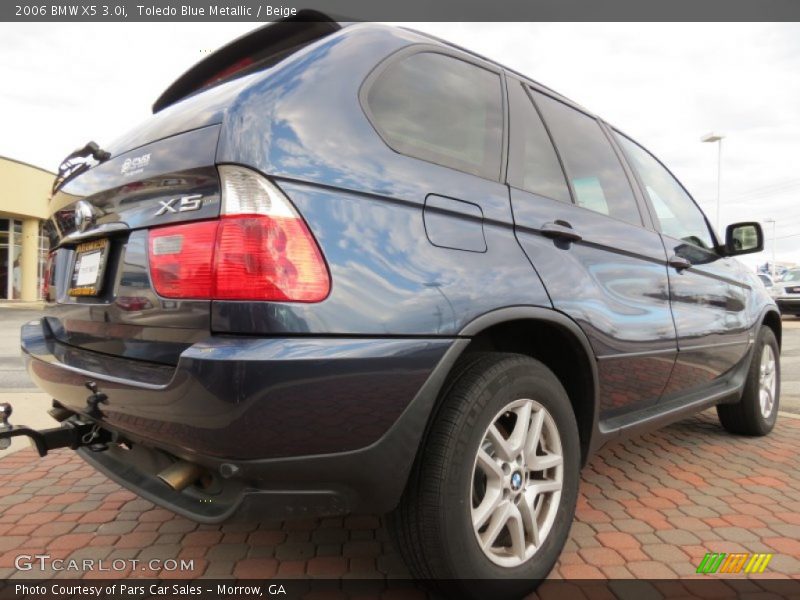 Toledo Blue Metallic / Beige 2006 BMW X5 3.0i