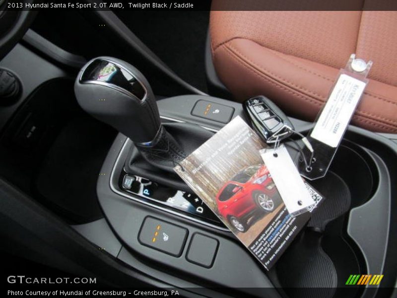 Twilight Black / Saddle 2013 Hyundai Santa Fe Sport 2.0T AWD