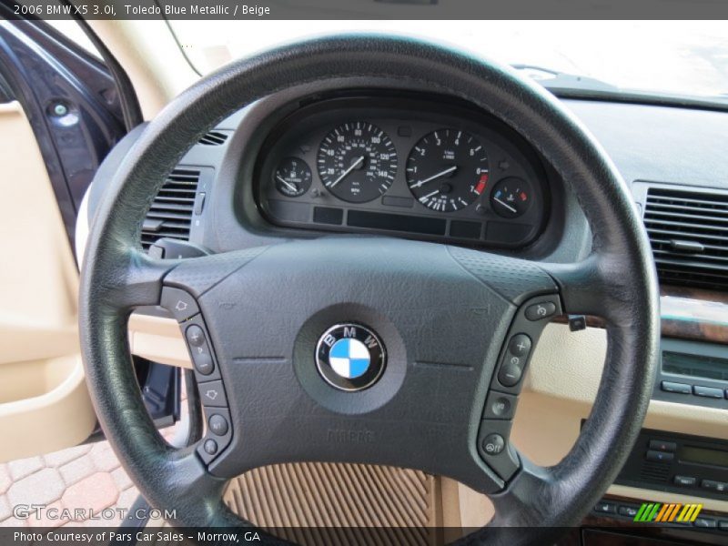 Toledo Blue Metallic / Beige 2006 BMW X5 3.0i