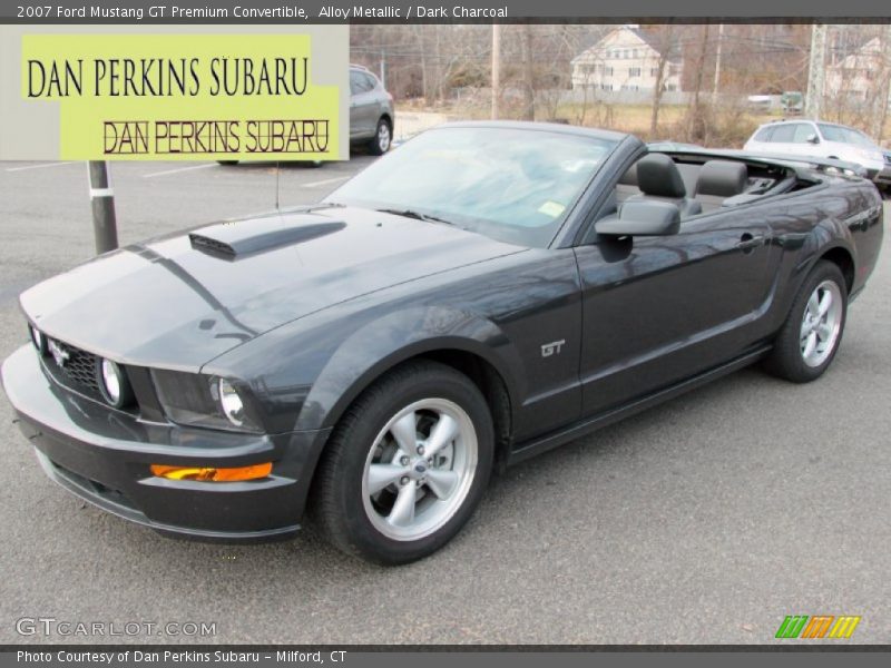 Alloy Metallic / Dark Charcoal 2007 Ford Mustang GT Premium Convertible